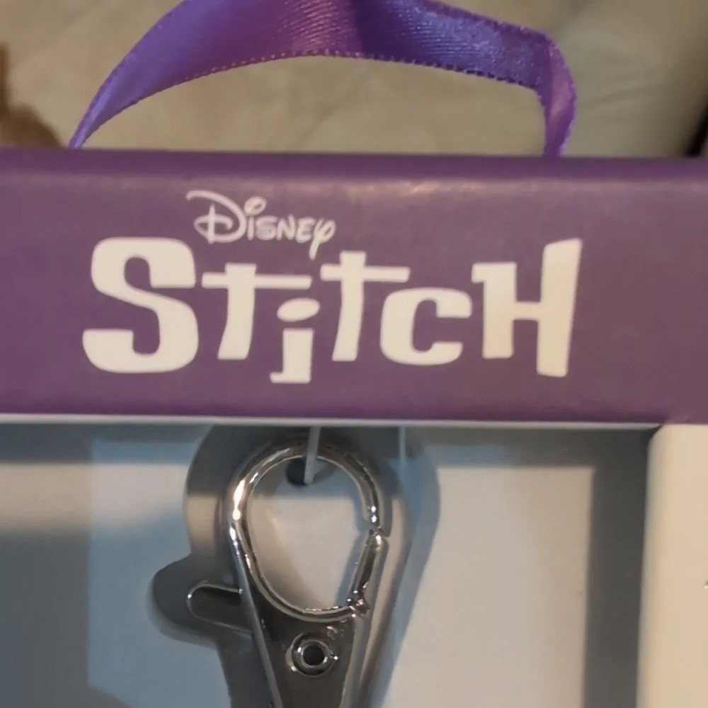 Disney Stitch Blue Glitter Keychain